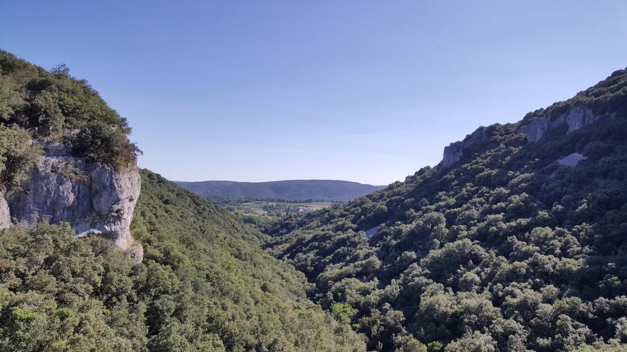 Hostel Les Terrasses Du Roc Saint-André-de-Roquepertuis Kültér fotó
